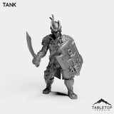 Tabletop Terrain Miniature Tank Sailor Heritage Warrior Female