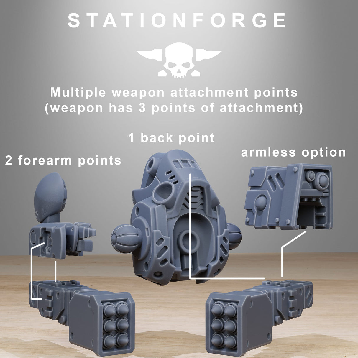 Tabletop Terrain Miniature Tarion Strike Mechs Mk1 Builder Kit