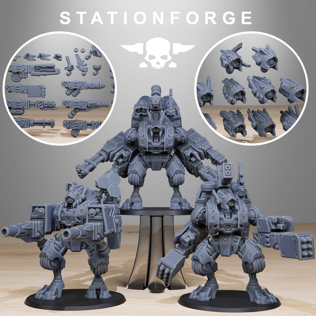 Tabletop Terrain Miniature Tarion Strike Mechs Mk1 Builder Kit