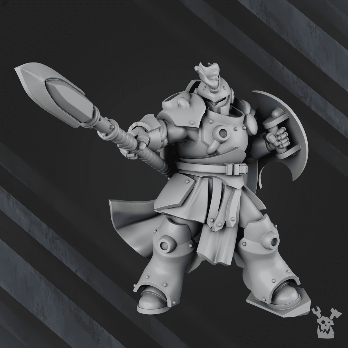 Tabletop Terrain Miniature Techeart Commander