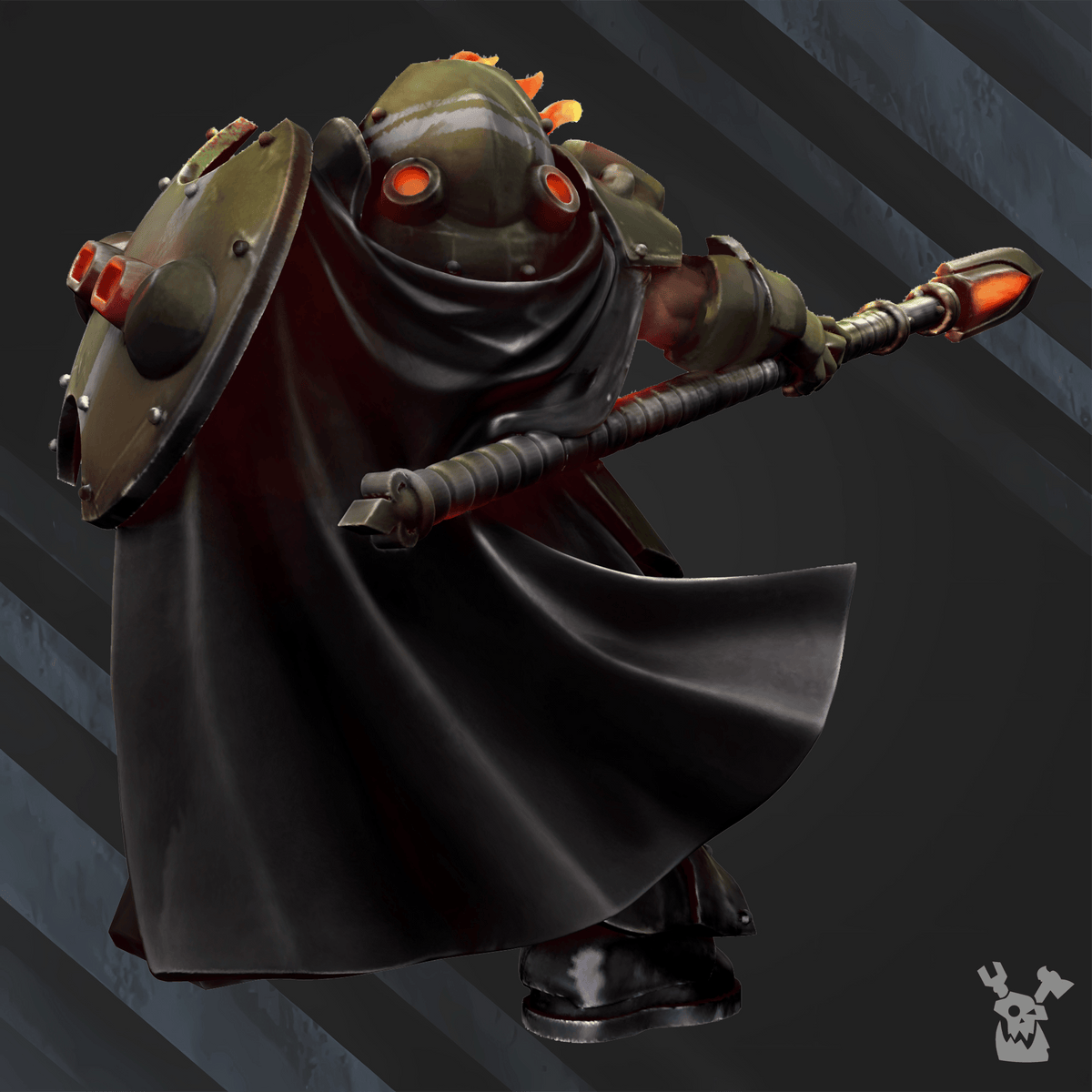 Tabletop Terrain Miniature Techeart Commander