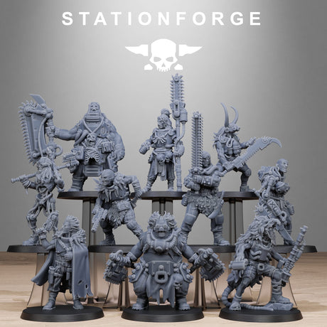 Tabletop Terrain Miniature Techno Savage Barbarians