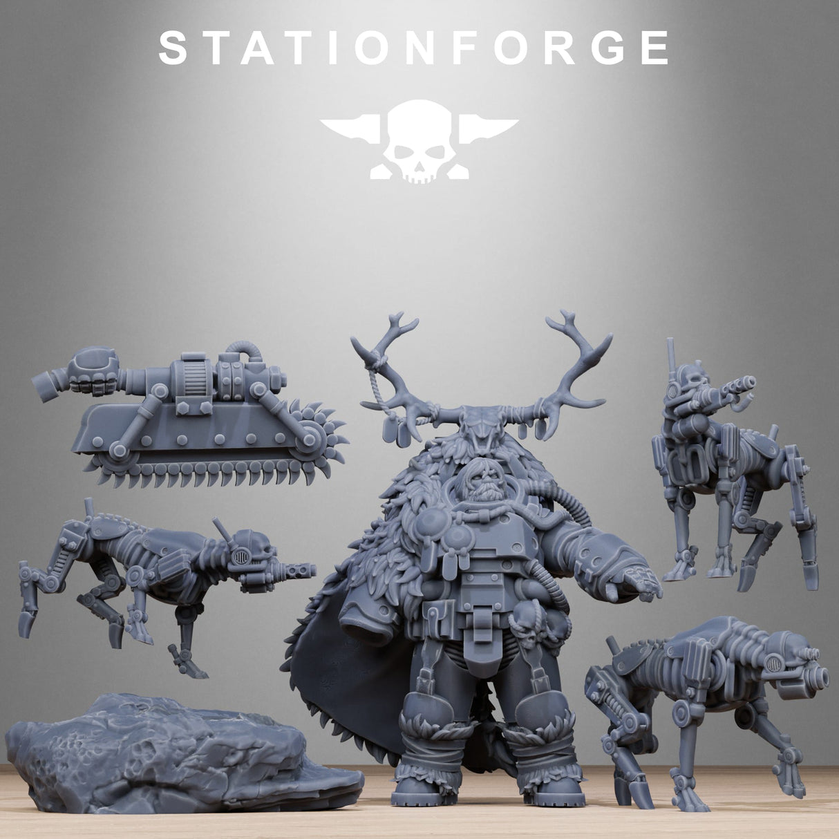 Tabletop Terrain Miniature Techno Savage Druid