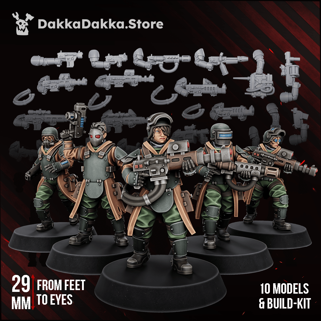 Tabletop Terrain Miniature The Alcat Rats Heavy Infantry (complete kit)