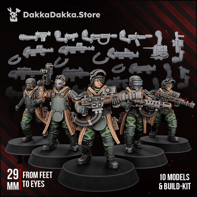 Tabletop Terrain Miniature The Alcat Rats Heavy Infantry (complete kit)