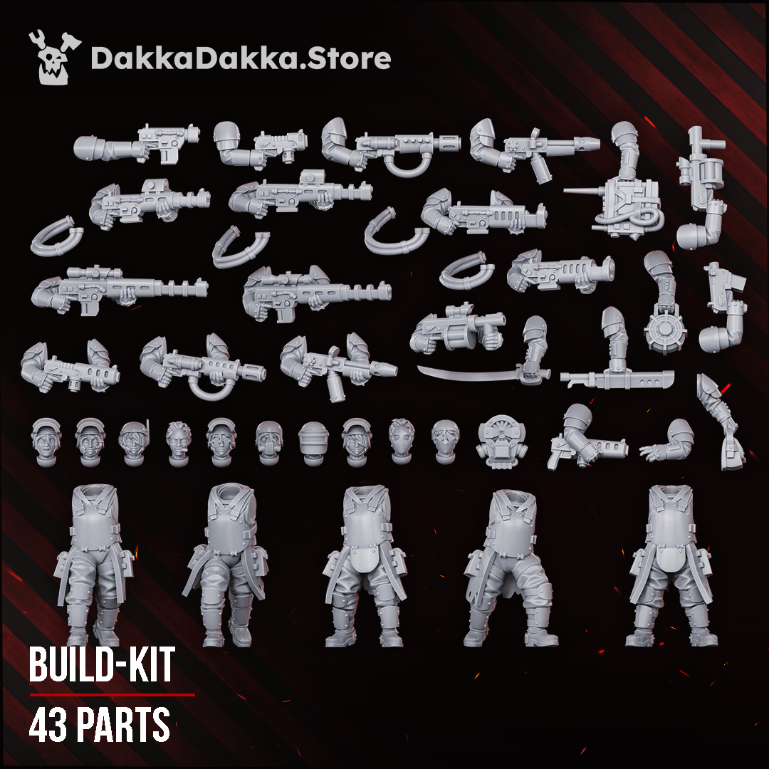 Tabletop Terrain Miniature The Alcat Rats Heavy Infantry (complete kit)