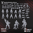 Tabletop Terrain Miniature The Alcat Rats Infantry Squad (build kit)
