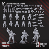 Tabletop Terrain Miniature The Alcat Rats Infantry Squad (build kit)