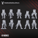 Tabletop Terrain Miniature The Alcat Rats Infantry Squad (build kit)