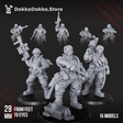 Tabletop Terrain Miniature The Alcat Rats Infantry Squad (x15)