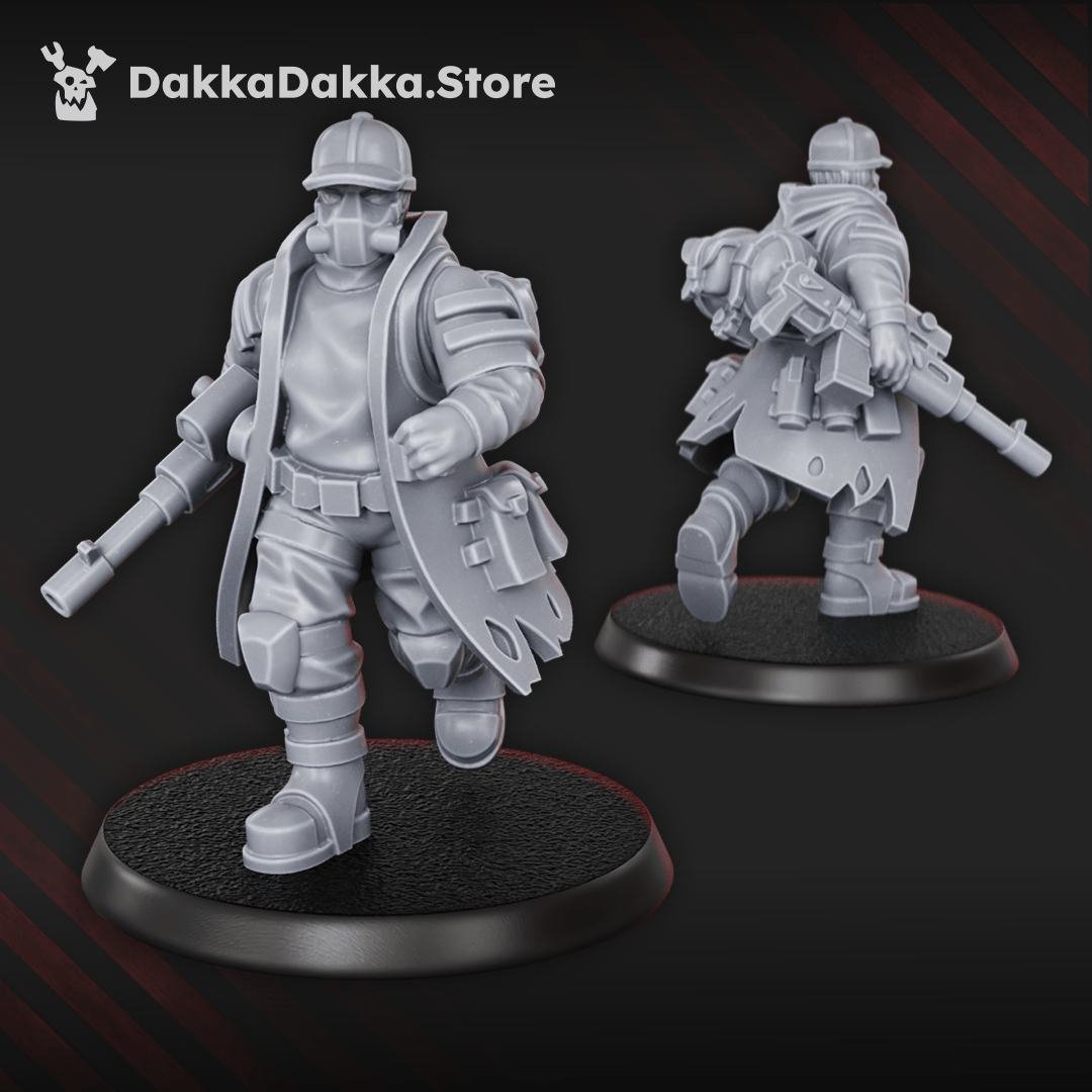 Tabletop Terrain Miniature The Alcat Rats Infantry Squad (x15)