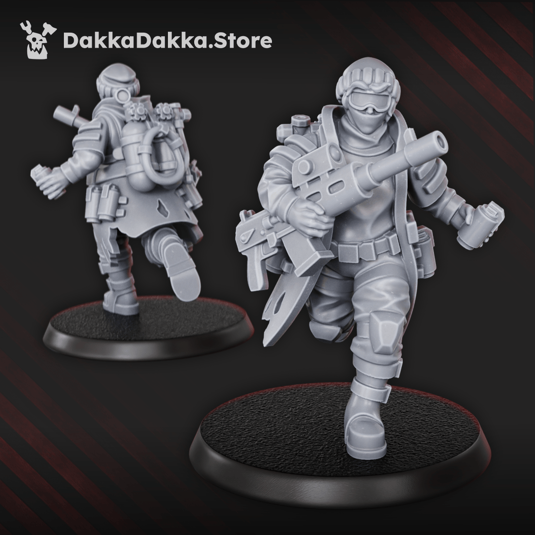 Tabletop Terrain Miniature The Alcat Rats Infantry Squad (x15)