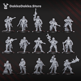 Tabletop Terrain Miniature The Alcat Rats Infantry Squad (x15)