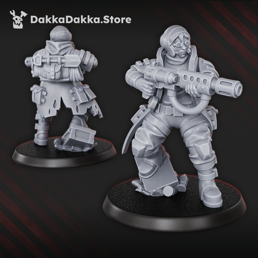 Tabletop Terrain Miniature The Alcat Rats Infantry Squad (x15)