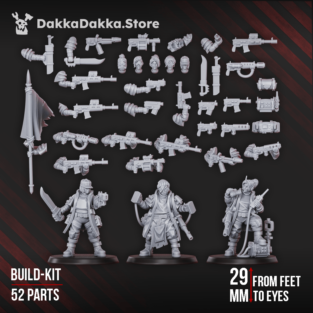 Tabletop Terrain Miniature The Alcat Rats Masters Squad (build kit)