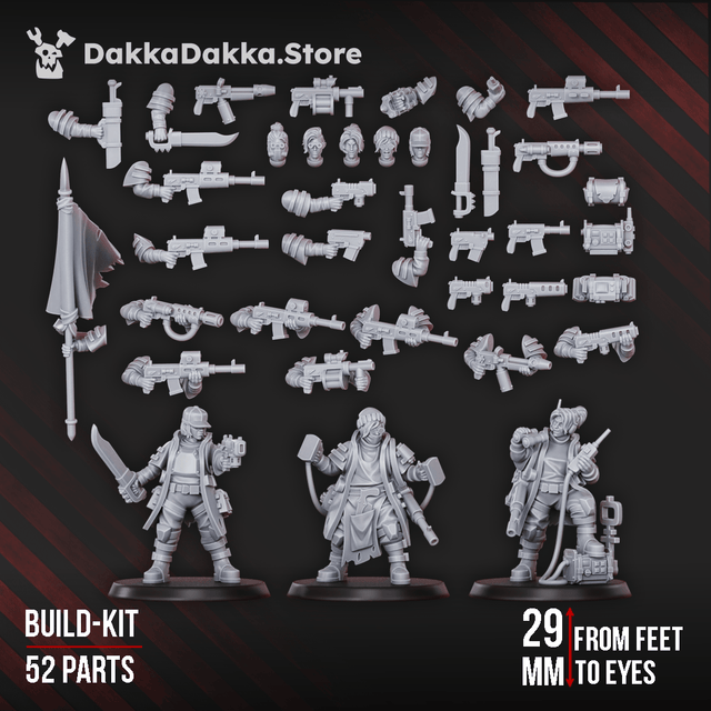 Tabletop Terrain Miniature The Alcat Rats Masters Squad (build kit)