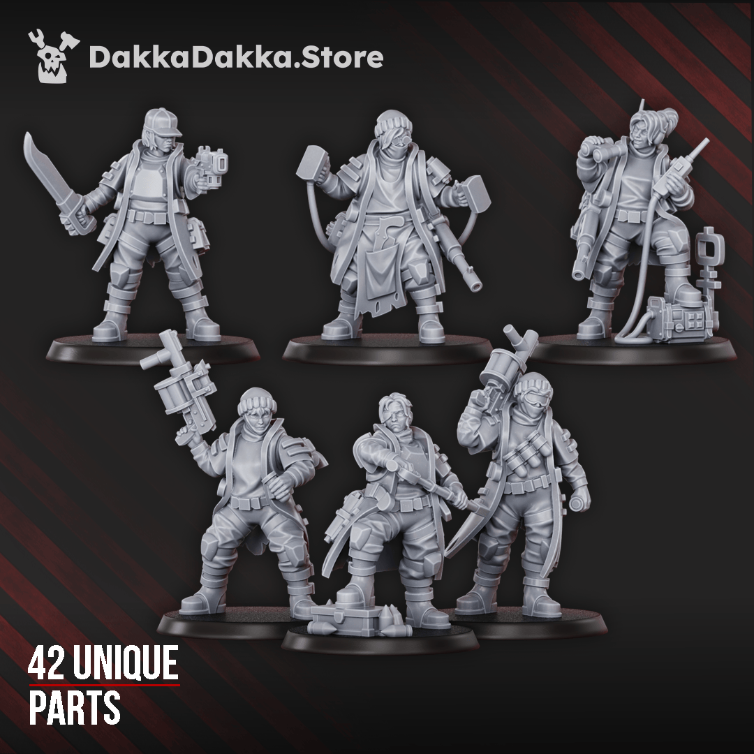 Tabletop Terrain Miniature The Alcat Rats Masters Squad (build kit)