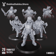 Tabletop Terrain Miniature The Alcat Rats Masters Squad (x5)