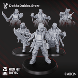 Tabletop Terrain Miniature The Alcat Rats Masters Squad (x5)