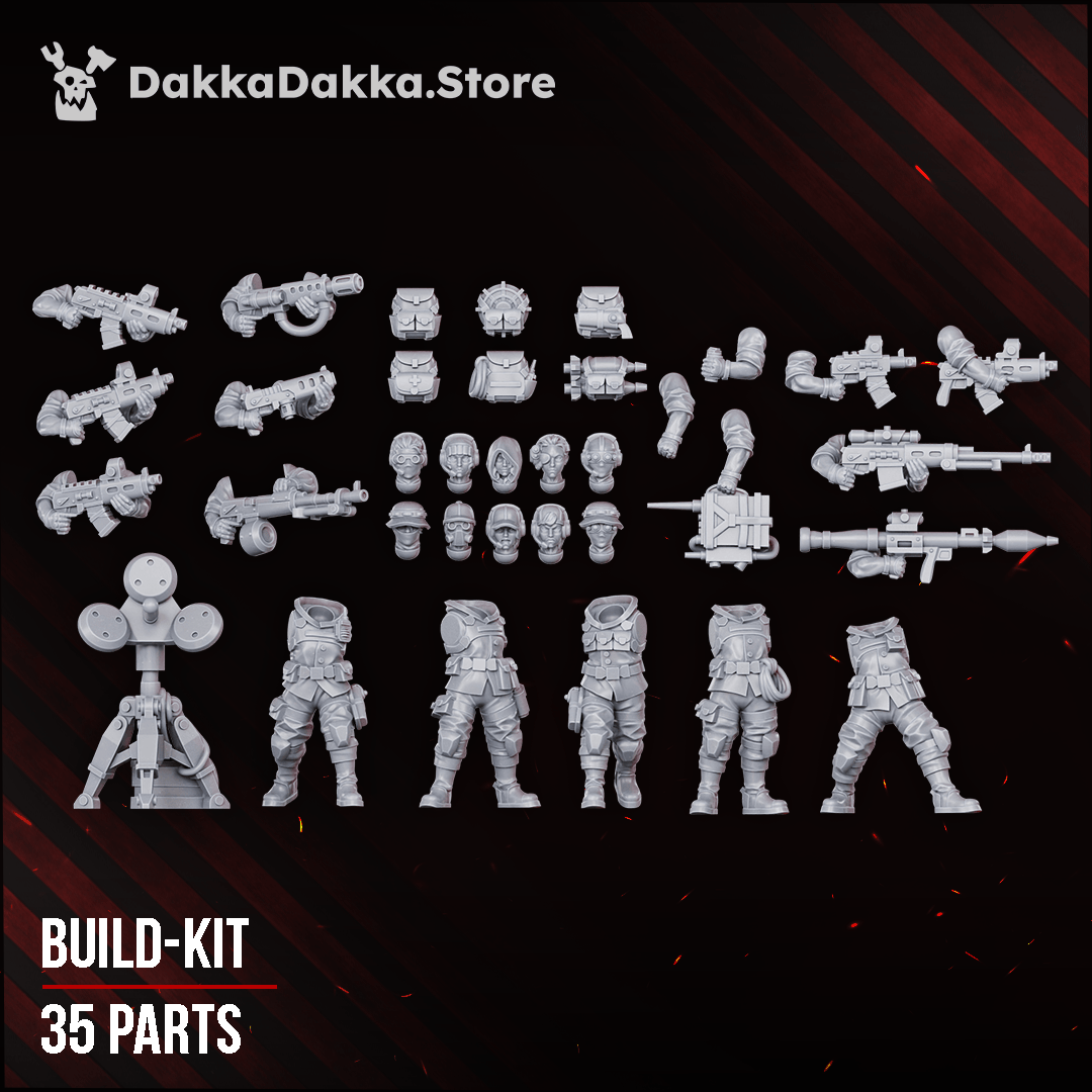 Tabletop Terrain Miniature The Alcat Rats Veterans Brigade (complete kit)