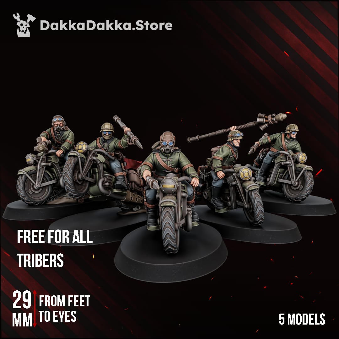 Tabletop Terrain Miniature The Doomsday Assault Riders (x5)