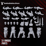 Tabletop Terrain Miniature The Doomsday Infantry Squad (build kit)