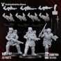 Tabletop Terrain Miniature The Doomsday Infantry Squad (build kit)