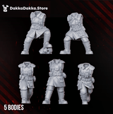 Tabletop Terrain Miniature The Doomsday Infantry Squad (build kit)