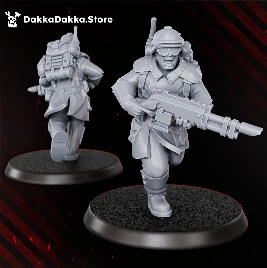 Tabletop Terrain Miniature The Doomsday Infantry Squad (x10)