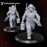 Tabletop Terrain Miniature The Doomsday Infantry Squad (x10)