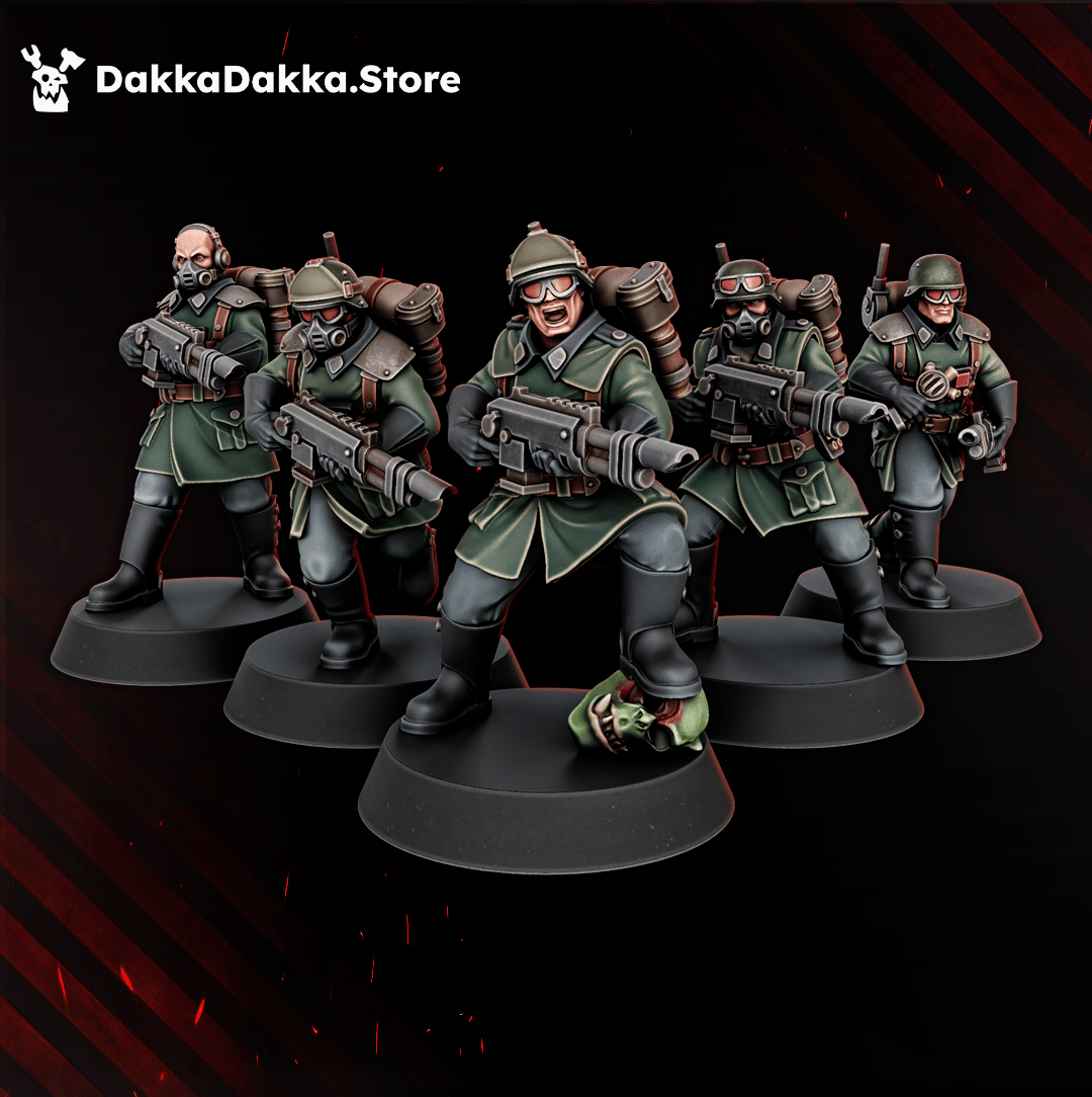 Tabletop Terrain Miniature The Doomsday Infantry Squad (x10)