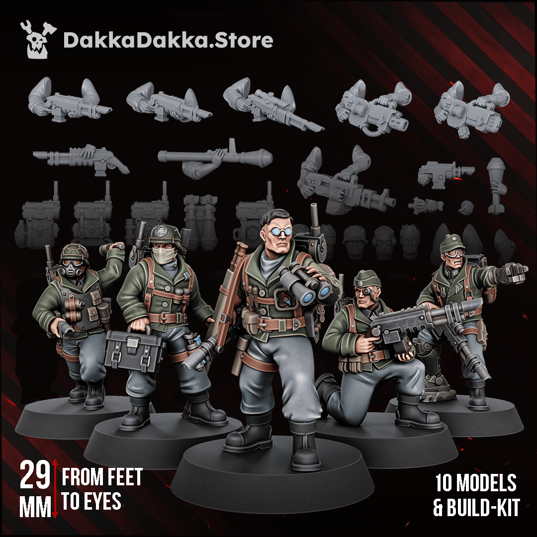 Tabletop Terrain Miniature The Doomsday Veterans Brigade (complete kit)