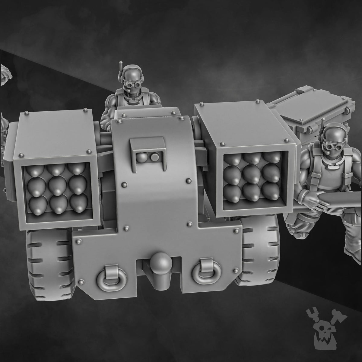 Tabletop Terrain Miniature The Orc Slayers Heavy Artillery Team