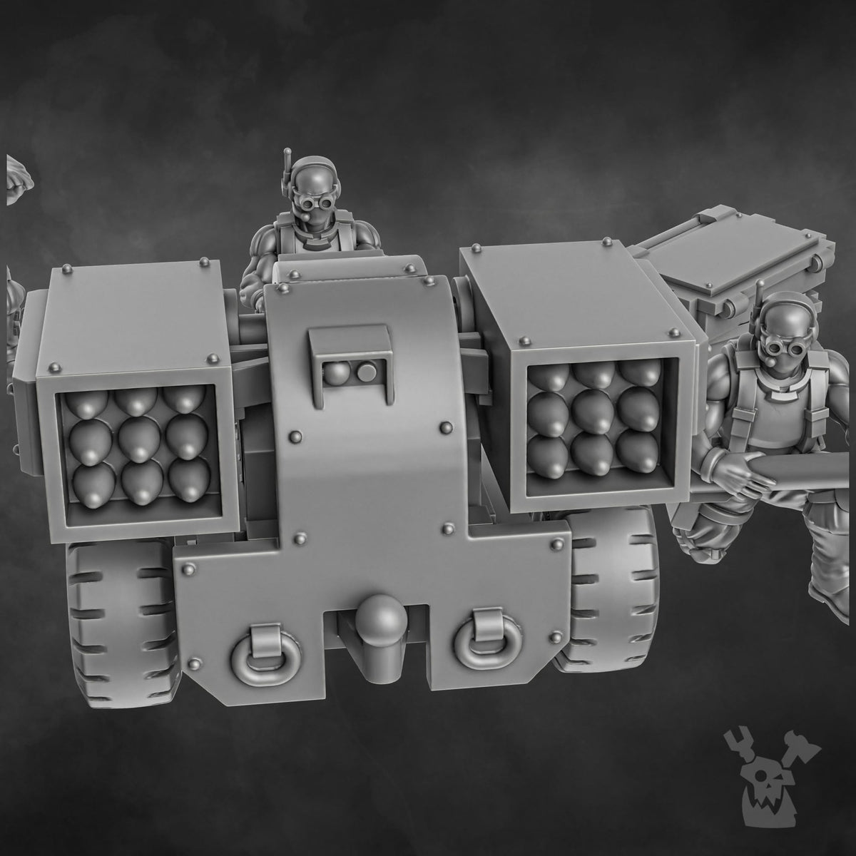 Tabletop Terrain Miniature The Orc Slayers Heavy Artillery Team