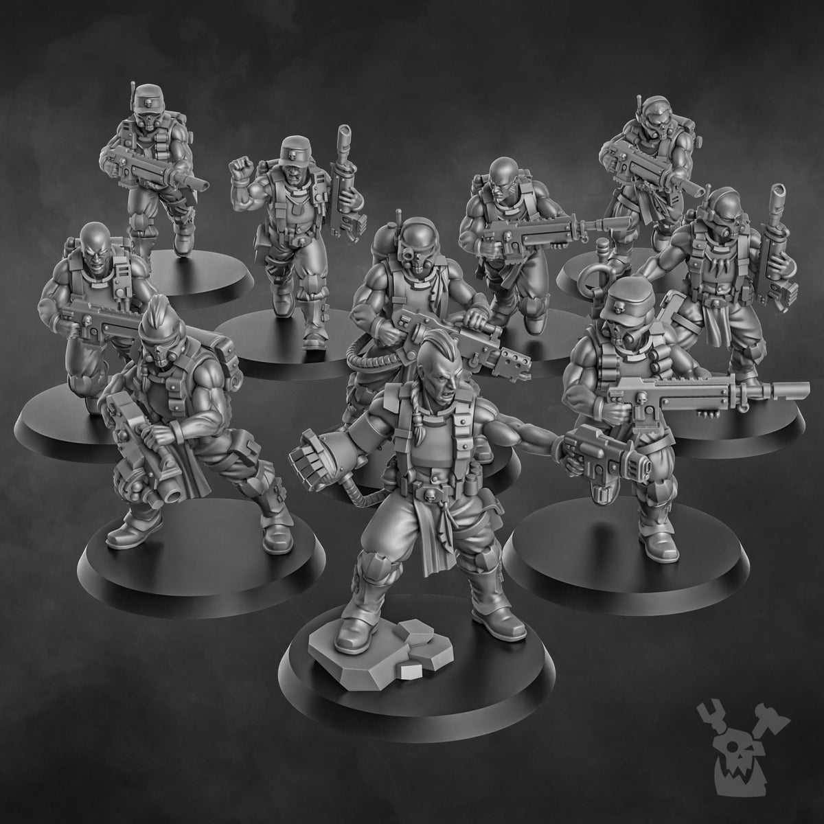 Tabletop Terrain Miniature The Ork Slayers Squad (build kit)