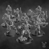 Tabletop Terrain Miniature The Ork Slayers Squad (build kit)
