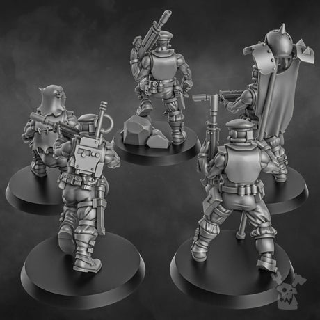 Tabletop Terrain Miniature The Orc Slayers Squad (build kit)