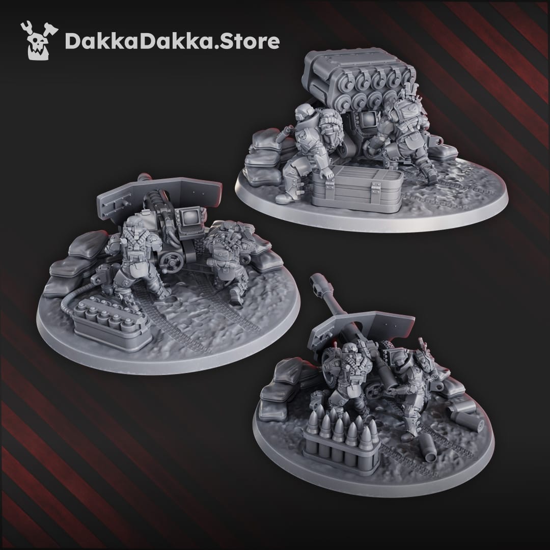 Tabletop Terrain Miniature The Phaeton Heavy Artillery Team