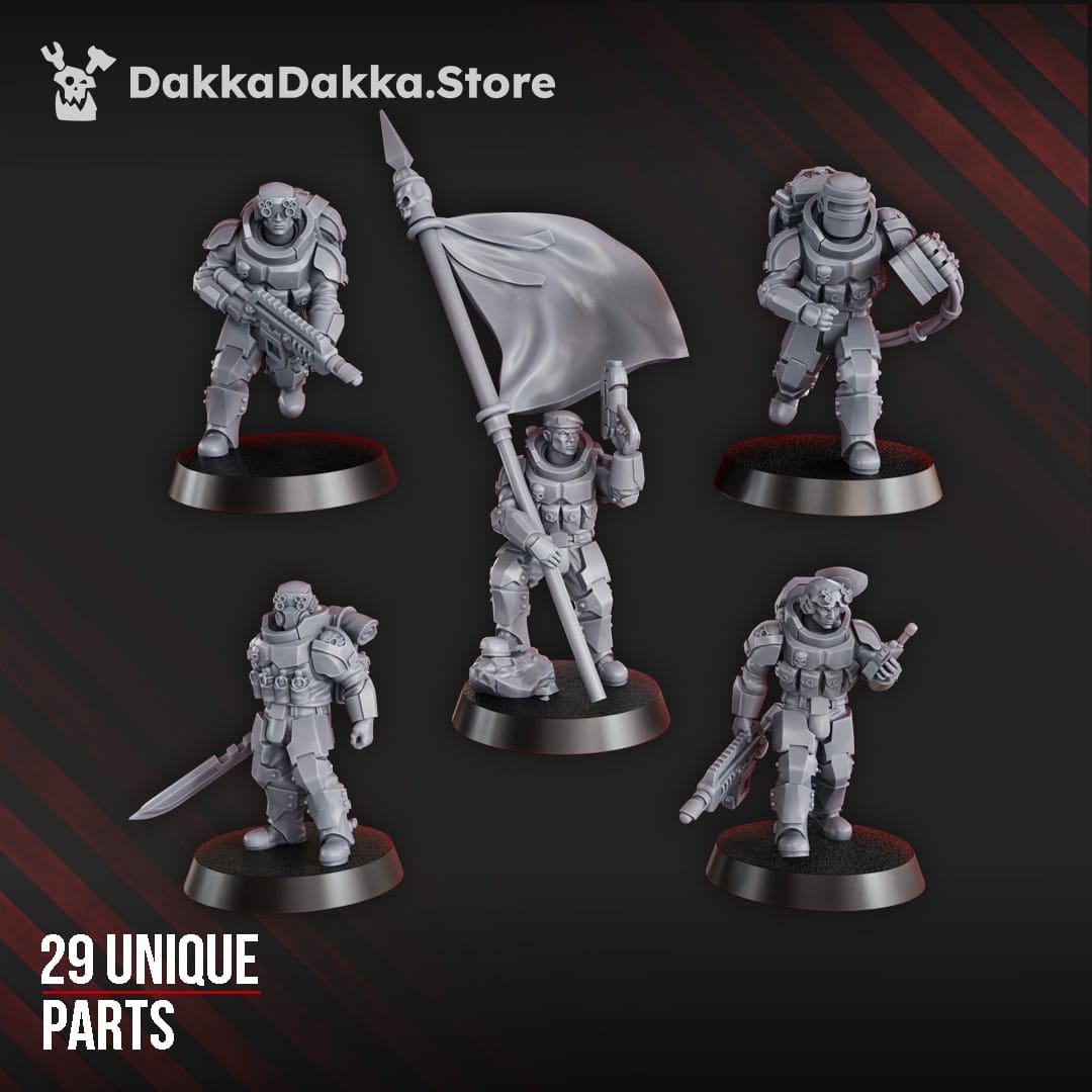 Tabletop Terrain Miniature The Phaeton Lead Squad (build kit)