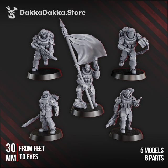 Tabletop Terrain Miniature The Phaeton Lead Squad (x5)