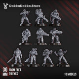 Tabletop Terrain Miniature The Phaeton Tactical Squad (x10)