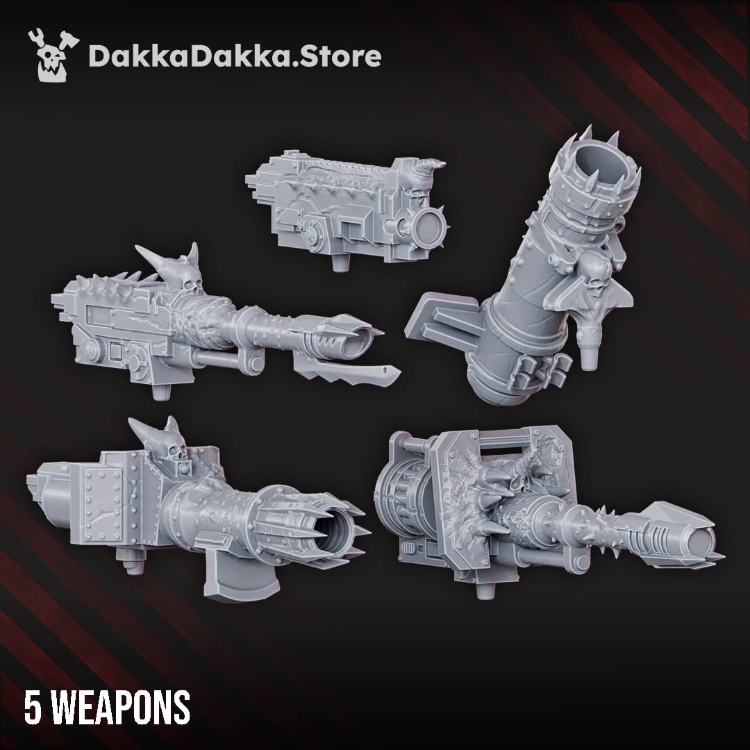Tabletop Terrain Miniature The Vulture Gang's Heavy Weapons team