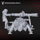 Tabletop Terrain Miniature The Vulture Gang's Heavy Weapons team