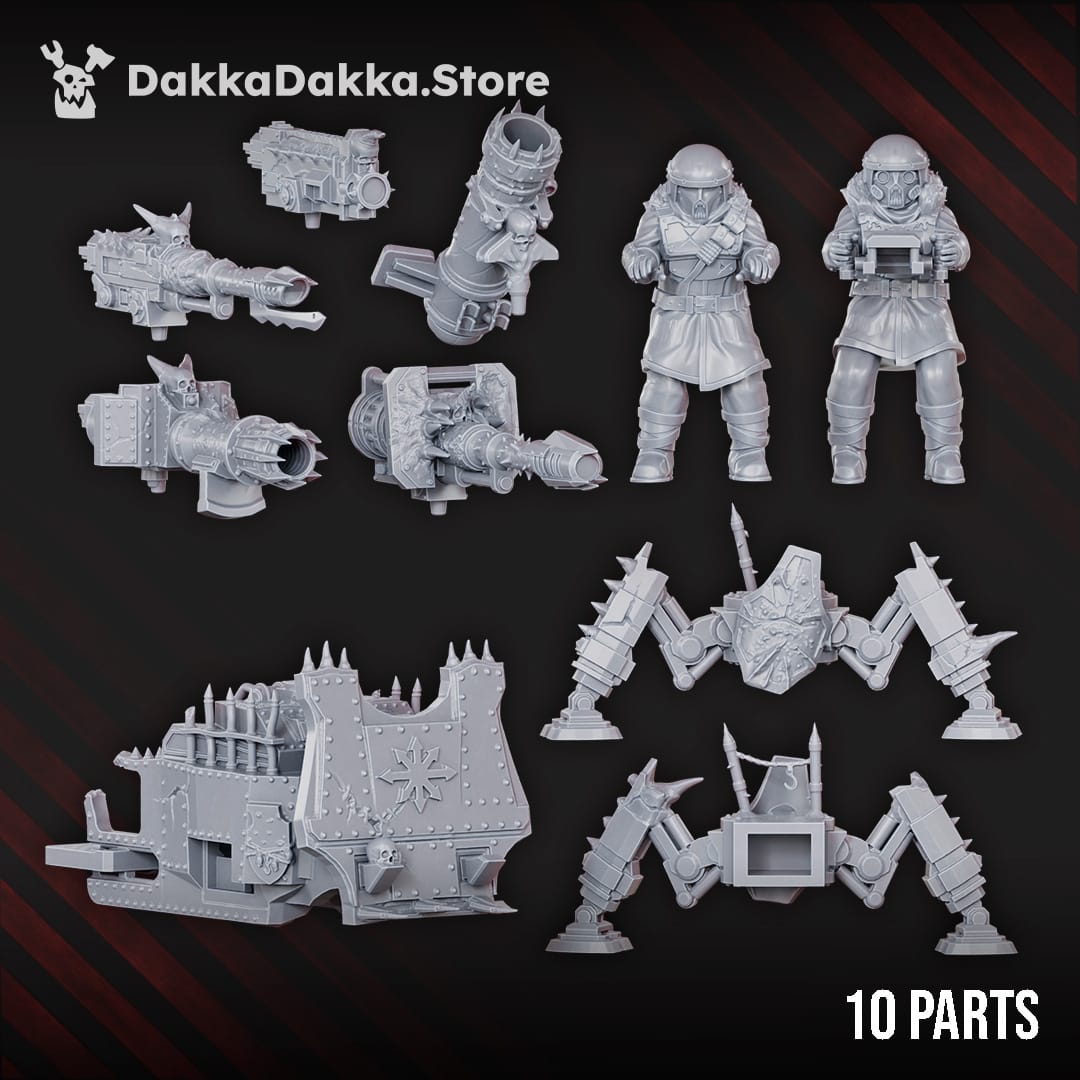 Tabletop Terrain Miniature The Vulture Gang's Heavy Weapons team
