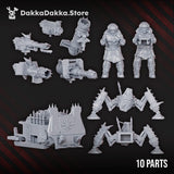 Tabletop Terrain Miniature The Vulture Gang's Heavy Weapons team