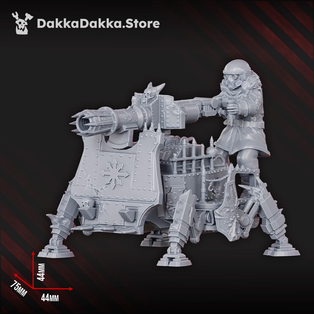 Tabletop Terrain Miniature The Vulture Gang's Heavy Weapons team