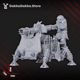 Tabletop Terrain Miniature The Vulture Gang's Heavy Weapons team
