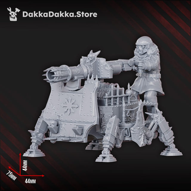 Tabletop Terrain Miniature The Vulture Gang's Heavy Weapons team