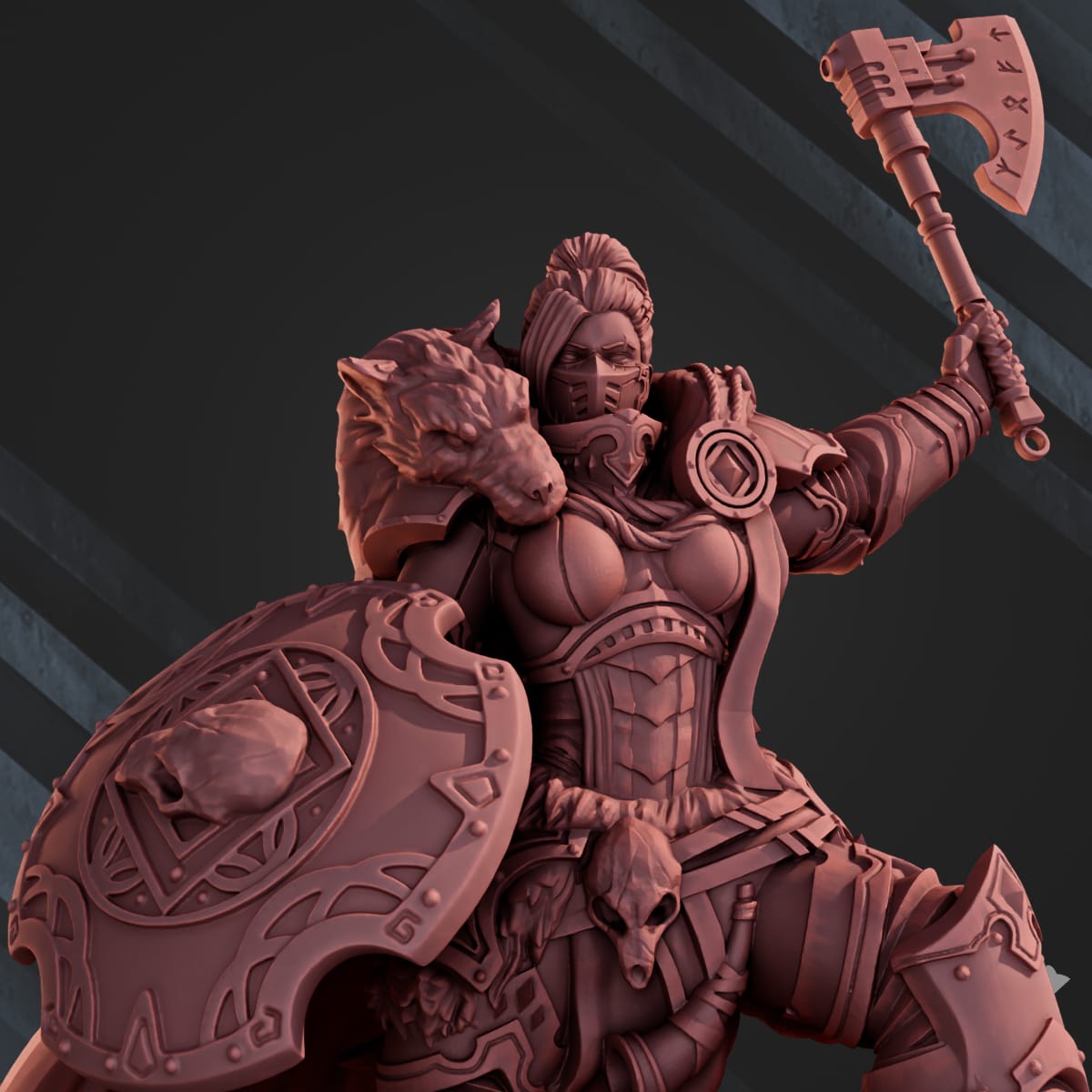 Tabletop Terrain Miniature The Wolf Queen