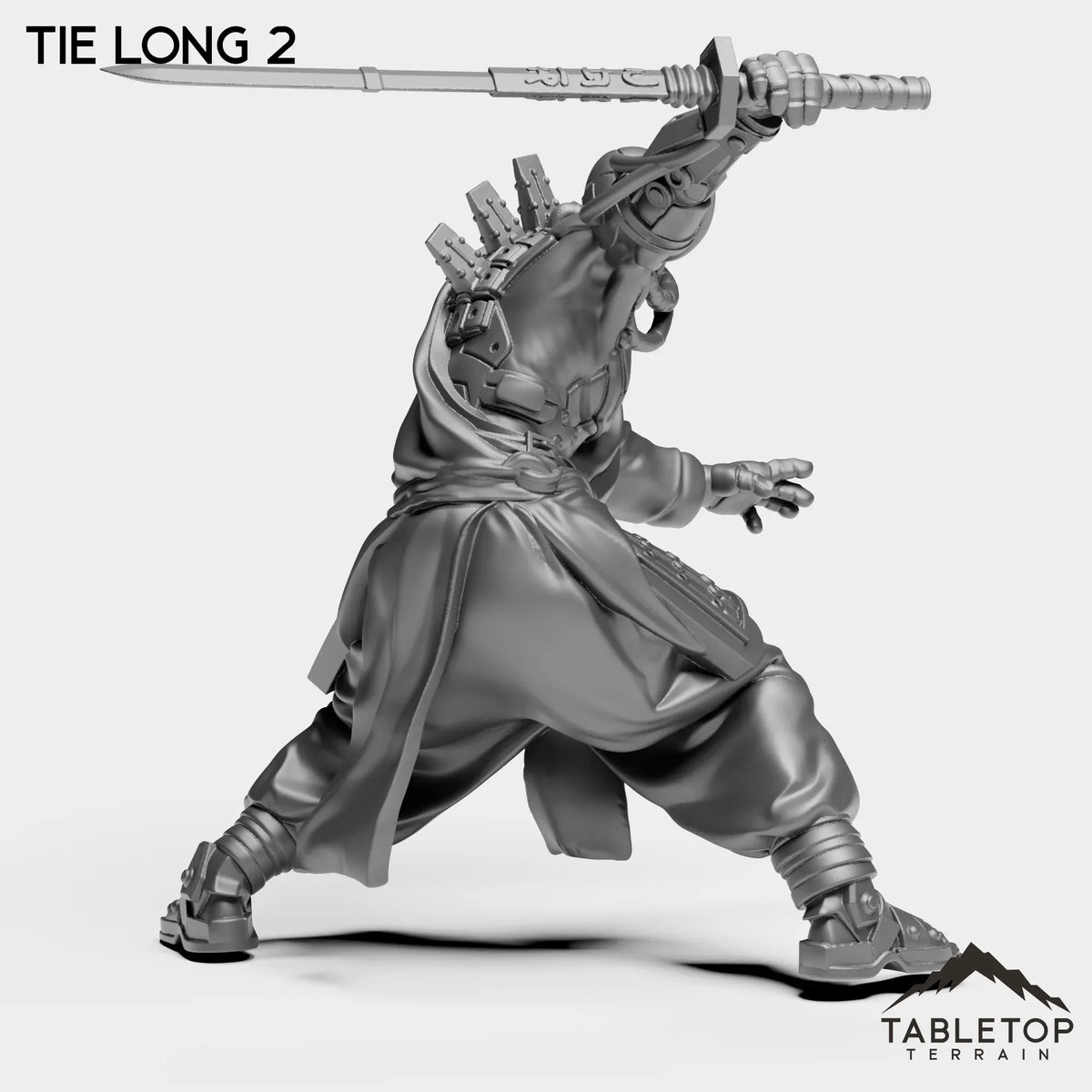 Tabletop Terrain Miniature Tie Long - Black Lotus Triads